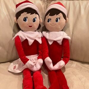 Elf on the shelf 24 inch boy and girl stuffed doll